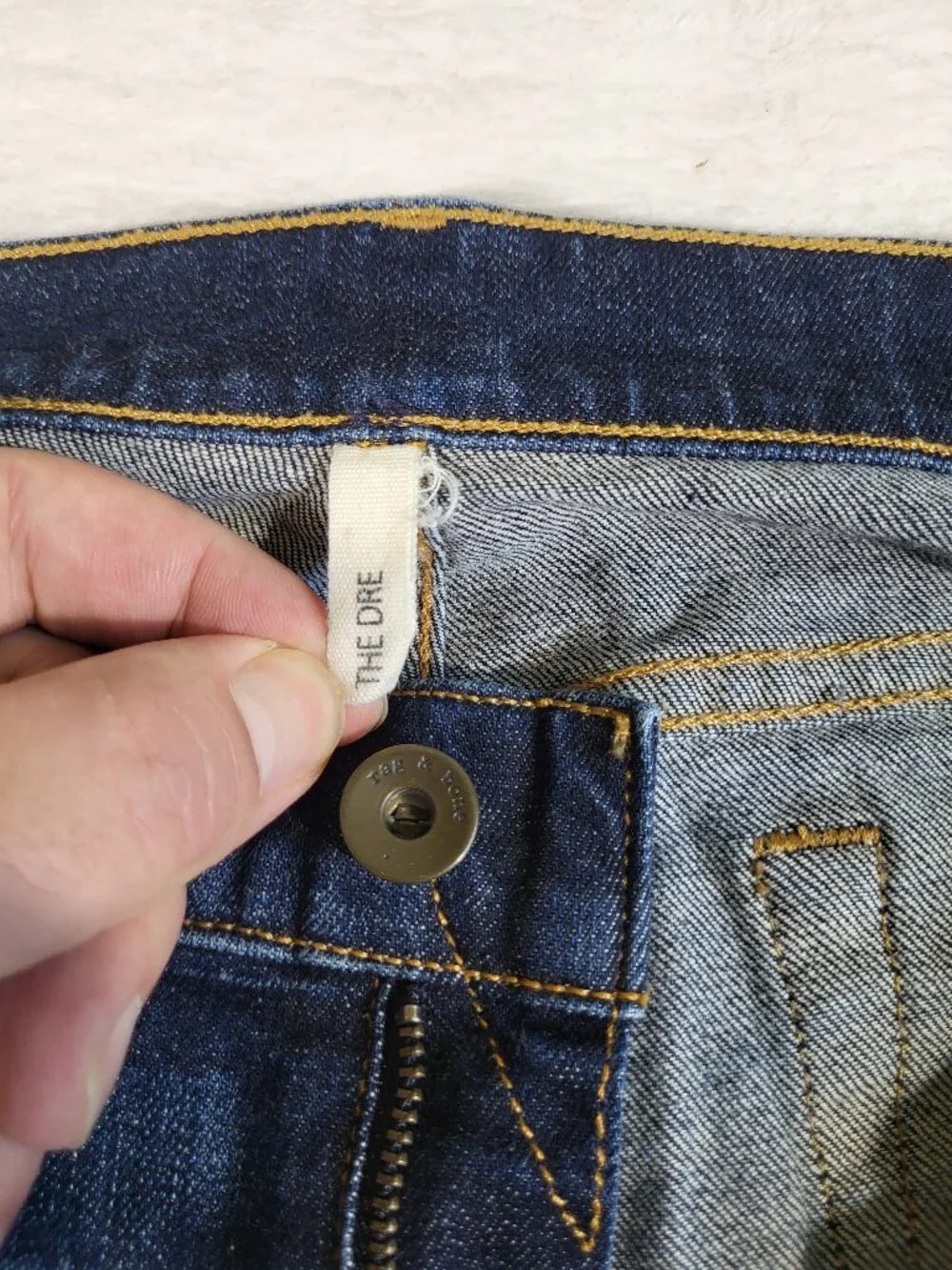Rag & Bone The Dre Blue Denim Slim Cotton Polyurethane Jeans - Size 29